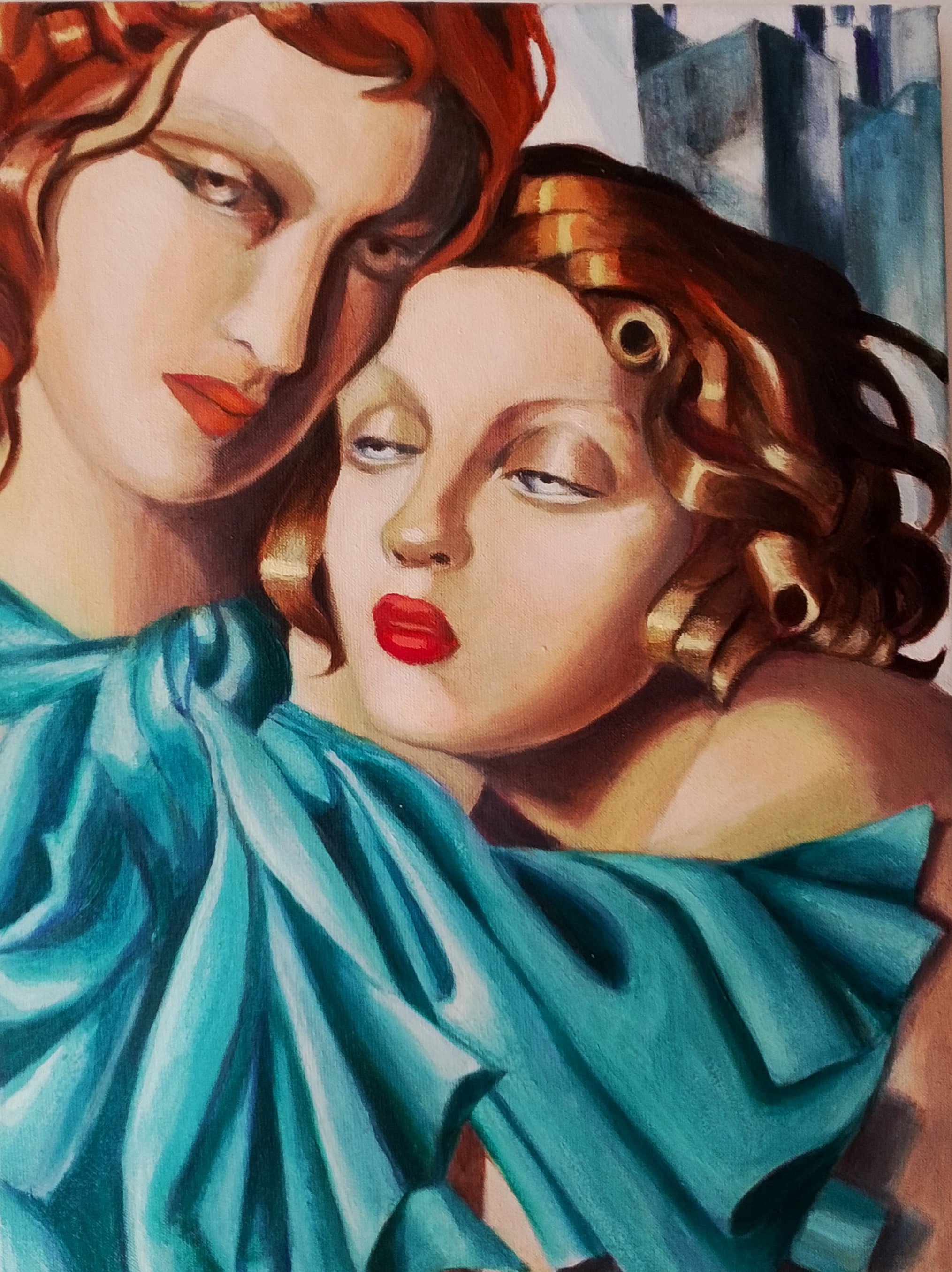 Cuadro Las muchachas jóvenes (copia de Tamara de Lempicka)