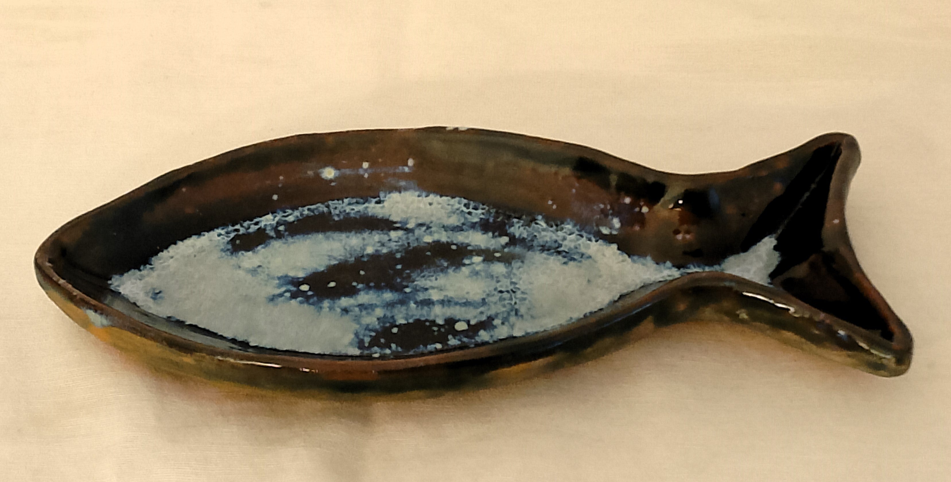 Jabonera Pez azul oscuro