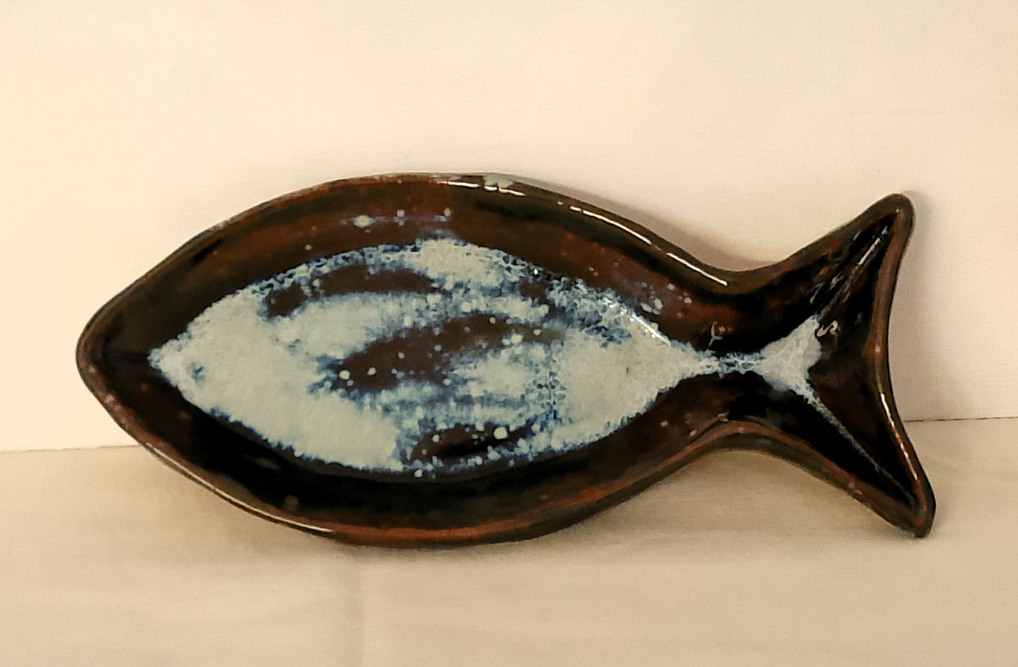 Jabonera Pez azul oscuro