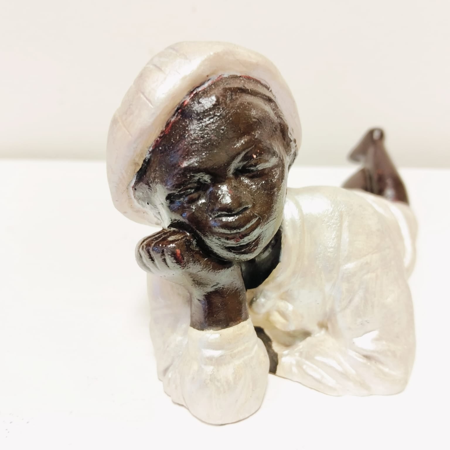 Figura de yeso pintado a mano